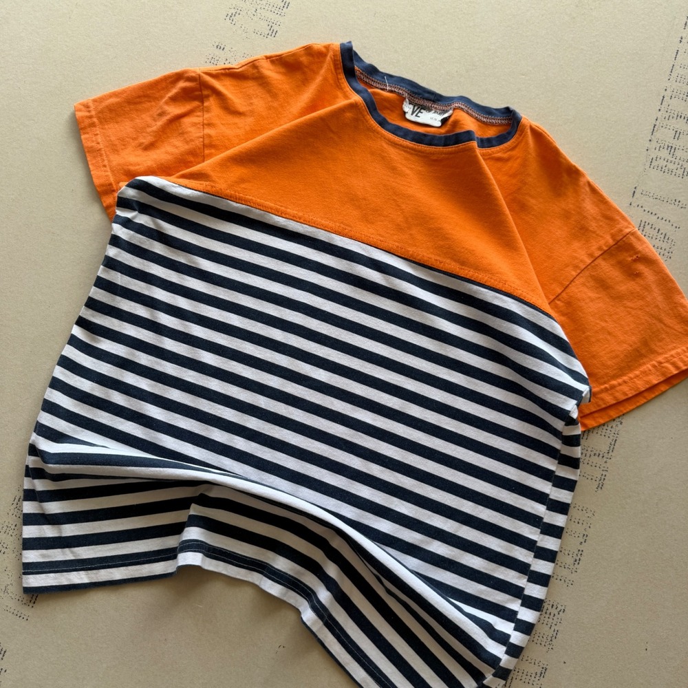 Vintage 90s Eve of America Striped Skate T-shirt
